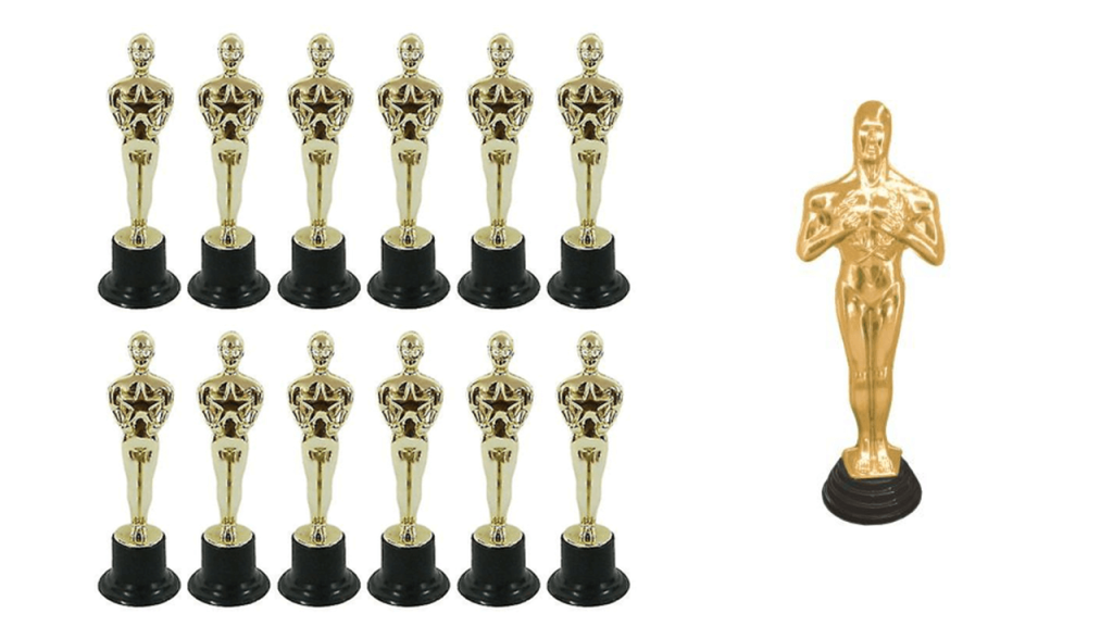 Estatueta Oscar em Plástico